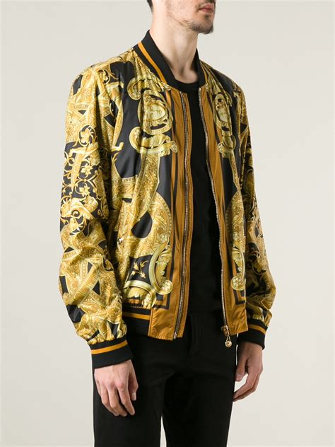 men versace jacket|Versace bomber jackets for men.